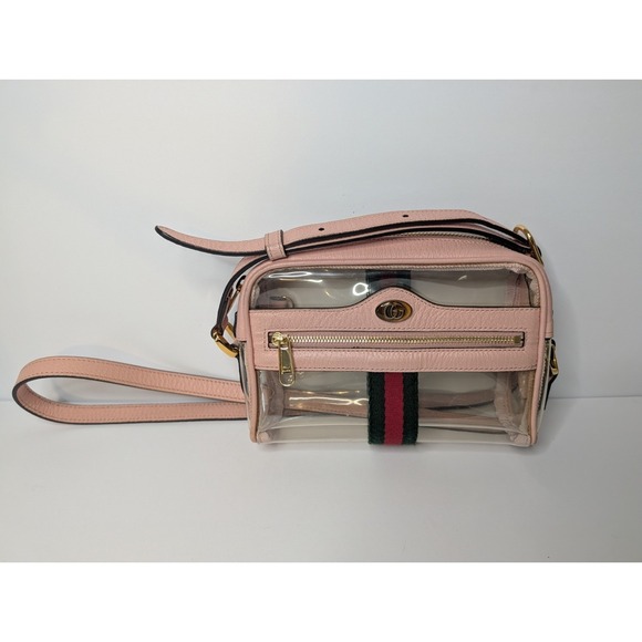 Gucci Handbags - Gucci Ophidia Mini Bag Clear Vinyl Purse Crossbody Shoulder Stadium Bag